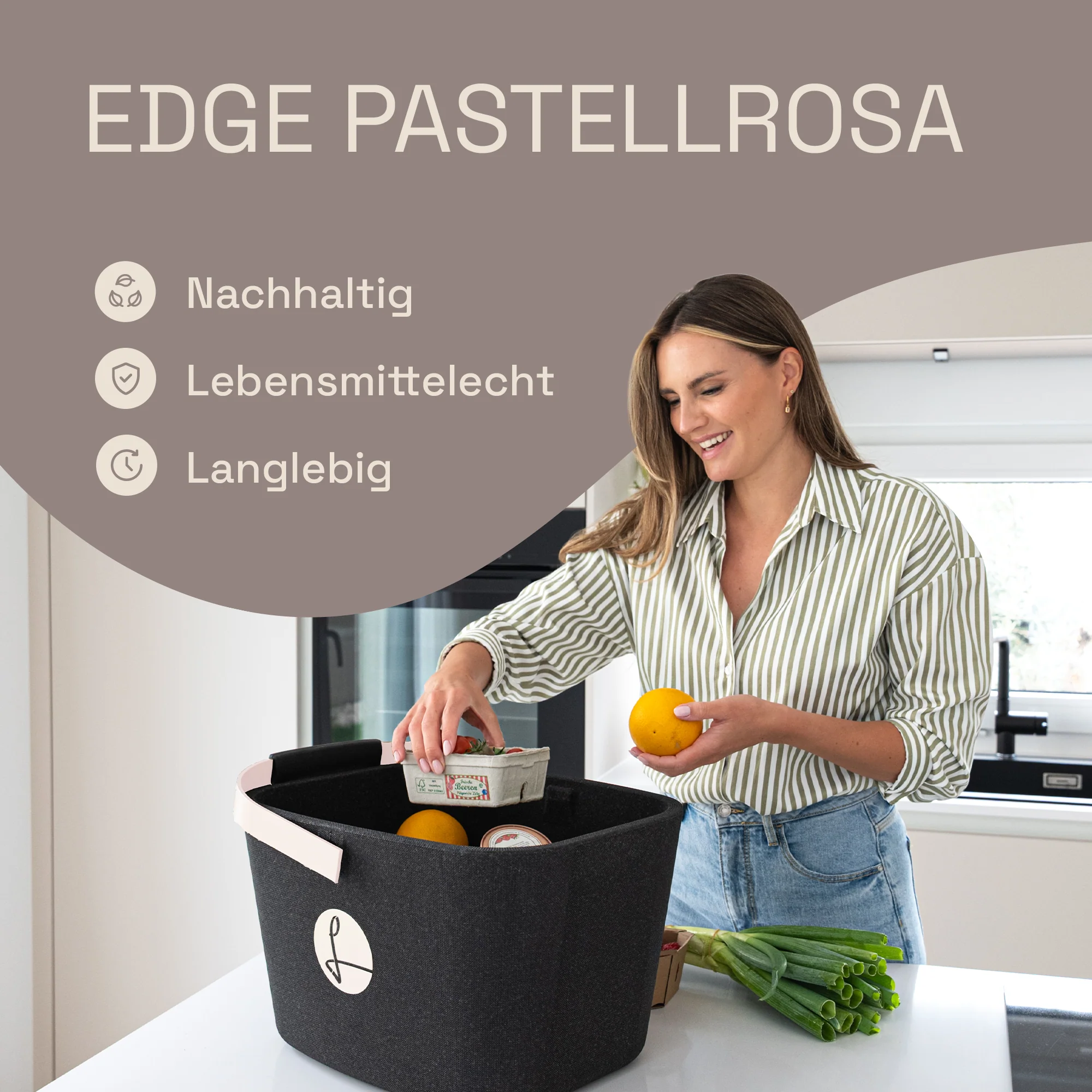 Black Edge pastellrosa - Image 3